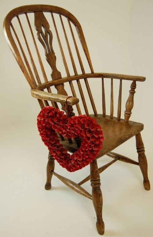 fig 2. Windsor Country Elm & Oak Stick Chair Armchair c1840