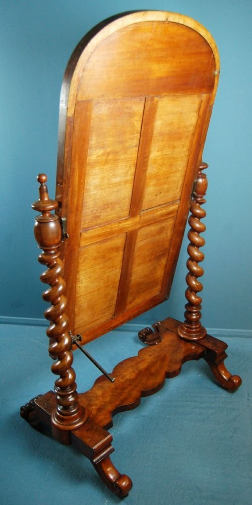 fig 2. Cheval Dressing Swing Mirror Antique Victorian Large