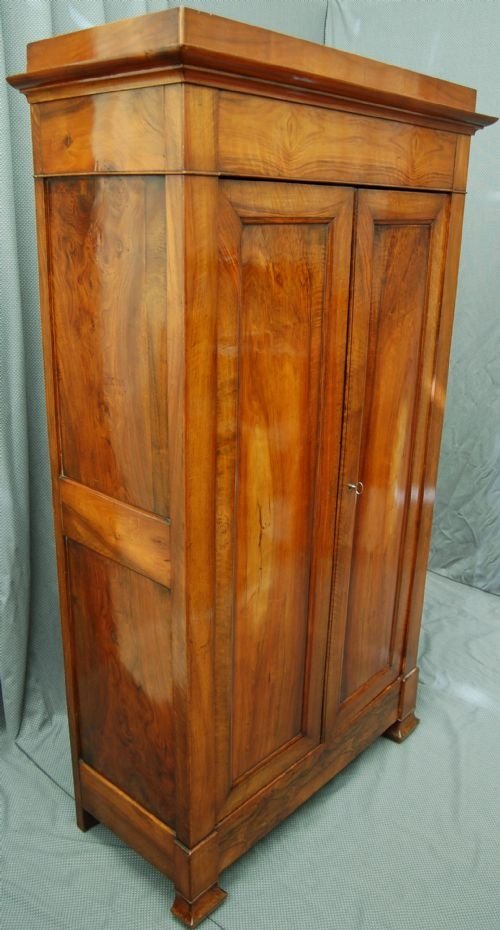 Wardrobe Armoire Cupboard Antique French Burr Walnut