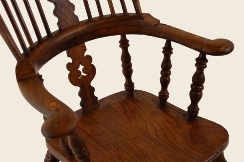 fig 2. Windsor Yew Elm Country Chair Yorkshire c1850 Armchair