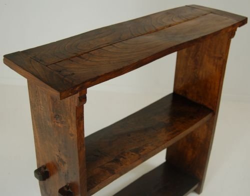 fig 1. Bookcase Open Display Cabinet Victorian Elm Shelf Unit