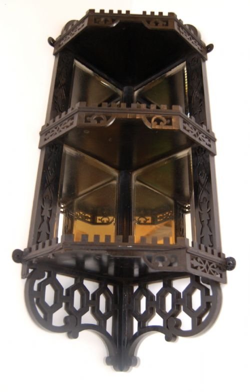 fig 1. Shoolbred Aesthetic Corner Display Mirror Shelf Whatnot