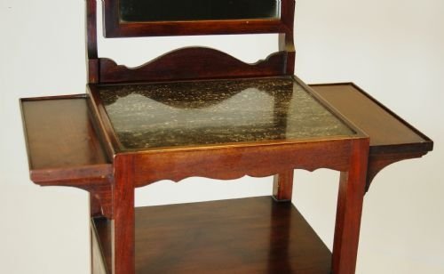 fig 1. Wash Stand Dressing Table Vanity Mirror Chest Antique
