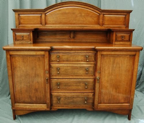 Sideboard Walnut Cupboard Bookcase Antique Cabinet