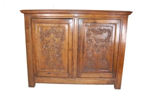 fig 2. Oak Cabinet Cupboard Sideboard Bookcase Large c1830