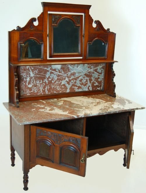 fig 1. Dressing Table Vanity Unit Wash Stand Victorian Antique