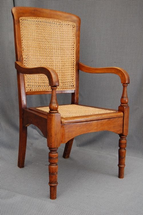Armchair Elbow Chair Bergere Mahogany Antique Victorian