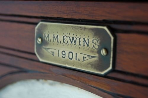 fig 1. Antique Sheet Music Cabinet Cupboard Display Case 1901