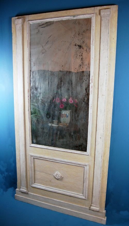 Period Trumeau Mirror Overmantle Antique French Large