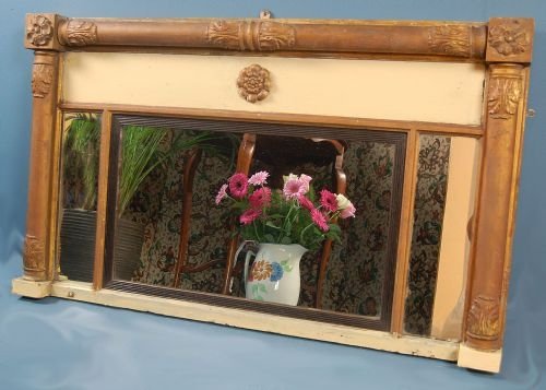 Mirror Overmantle Large Regency Original Antique C1820