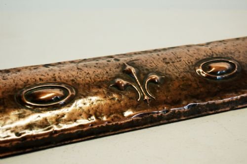 fig 1. Fire Kerb Fender Fireside Hearth Copper Guard Antique