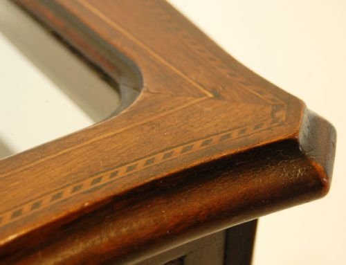 fig 1. Bijouterie Display Case Table Cabinet Inlaid Antique 