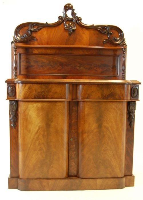 fig 1. Chiffonier Cupboard Cabinet Bookcase Sideboard Antique