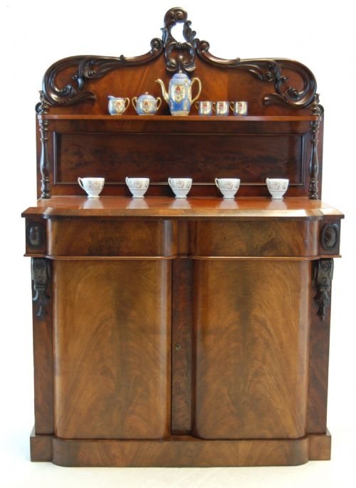 fig 3. Chiffonier Cupboard Cabinet Bookcase Sideboard Antique