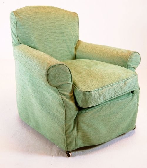 fig 1. Victorian Antique Armchair Chair Wingback Castors c1890