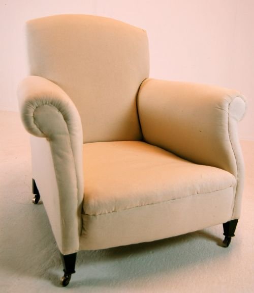 fig 2. Victorian Antique Armchair Chair Wingback Castors c1890