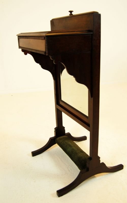 Wash Night Stand Dressing Table Vanity Mirror Antique