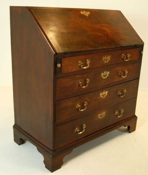 fig 1. Bureau Writing Desk Slope Front Georgian Antique c1770