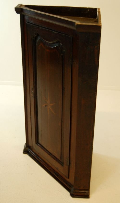 fig 1. Oak Corner Cupboard Cabinet Antique Georgian lll c1790