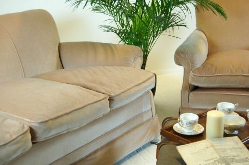 fig 3. Sofa 2 Seater Antique Victorian Suite Couch & Armchair