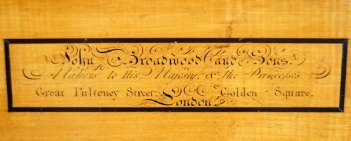 fig 1. John Broadwood 18910 Regency Square Piano c1817 Antique