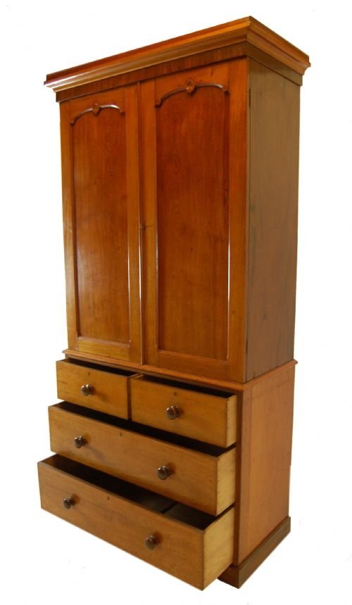 fig 2. Linen Press Wardrobe Armoire Cupboard Antique Compactum