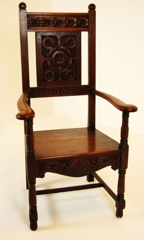 Victorian Antique Hall Chair Open Armchair Carver C1840