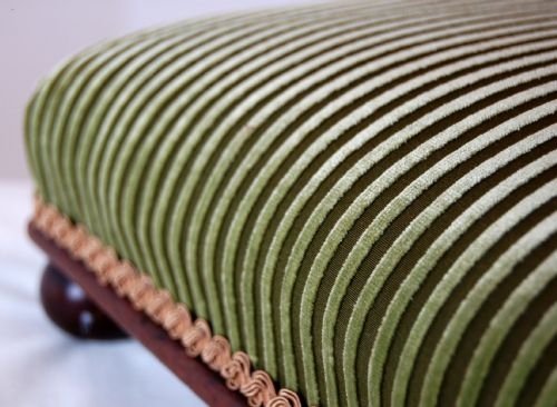 fig 1. Foot Stool Bench Upholstered Seat Pouffe c1820 Regency