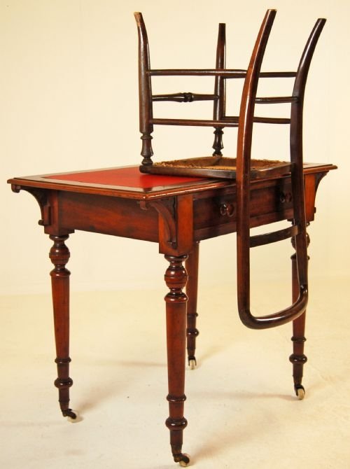 fig 2. English Hall Table Library Antique Sofa Side Tea & Seat