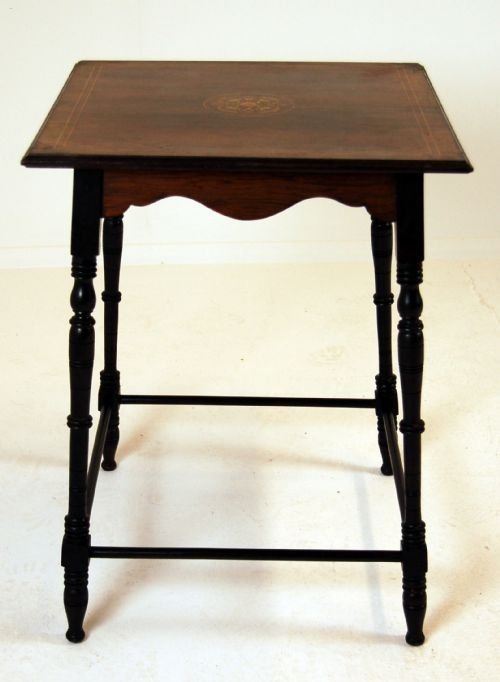 fig 2. Rosewood Hall Table Antique Side Tea Stand Occasional