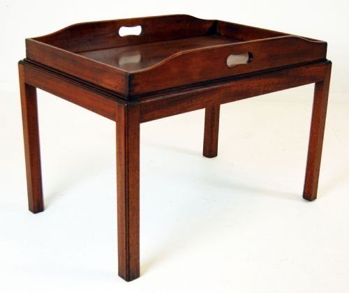 fig 1. Butler Tray Side Table on Stand Georgian Antique c1800