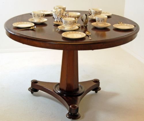 fig 1. Round Table Breakfast Loo Centre Supper Dining Antique