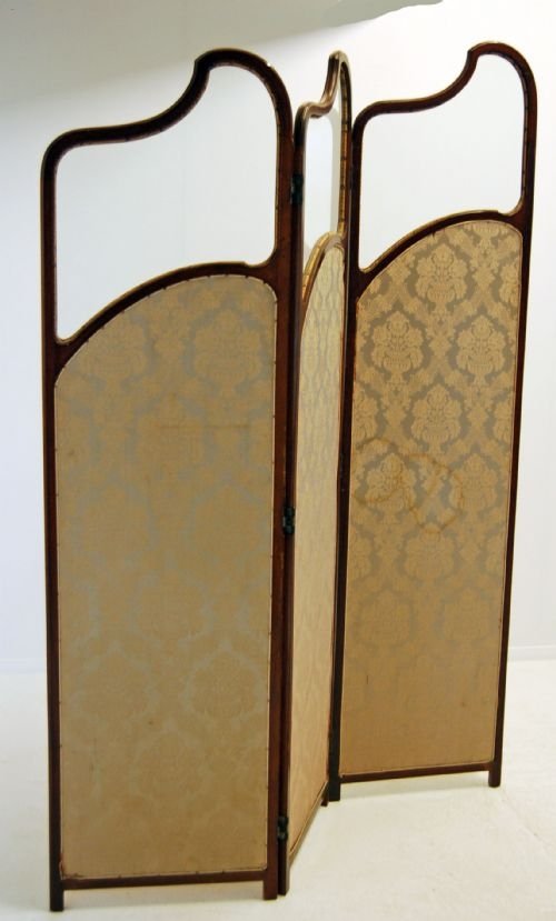 fig 1. Antique Screen Room Divider Folding Backdrop Victorian