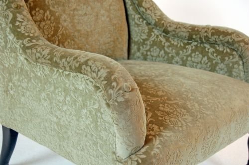 fig 1. Armchair Antique Library Chair Victorian Salon Fireside