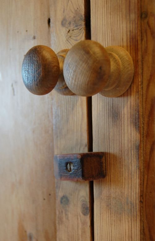 fig 1. Victorian Antique Pine Corner Cabinet Cupboard Larder