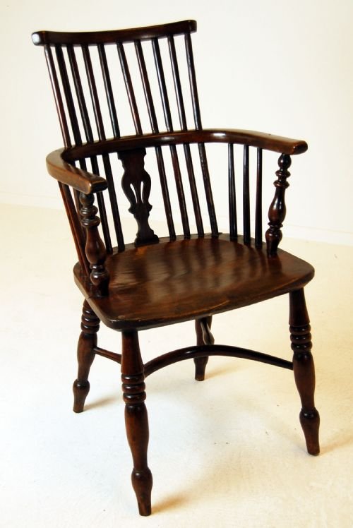 Windsor Yew Elm Country Chair Armchair Worksop C1840