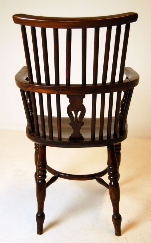 fig 2. Windsor Yew Elm Country Chair Armchair Worksop c1840