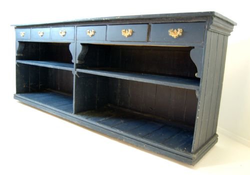 fig 1.
Dresser Base Kitchen Cabinet Antique Painted Pine Large
