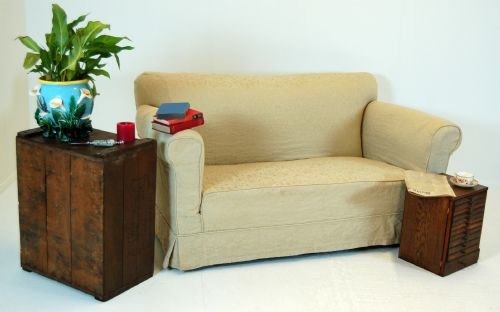 Sofa 2 Seater Antique Victorian Couch Settee Drop-arm