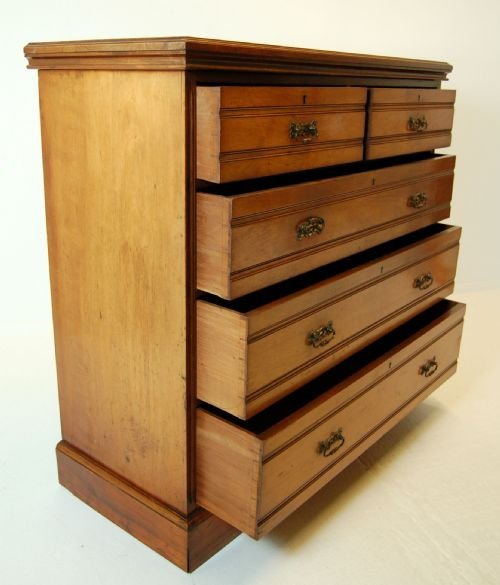 fig 3. Chest of Drawers Large Antique Walnut Edwardian c1910