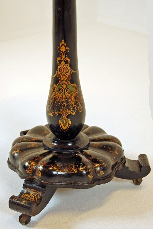 fig 3. 	 Table Side Tea Antique Small Occasional Mother of Pearl