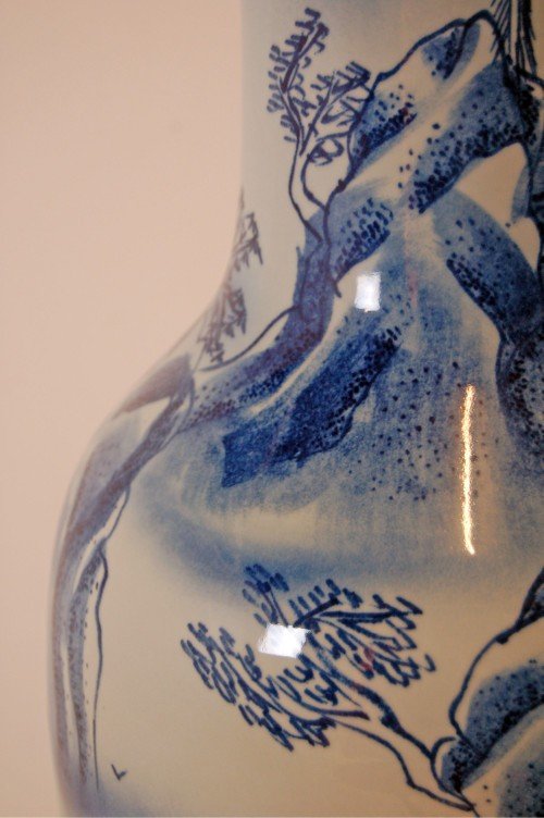 fig 1. China Vase Huge Large Tall Oriental Jardiniere c1920