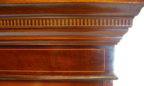 fig 1. Edwardian Double Wardrobe Linen Press Armoire Antique