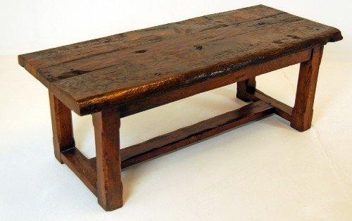 fig 1. Antique Country Elm Table Coffee Kitchen Rustic c1800