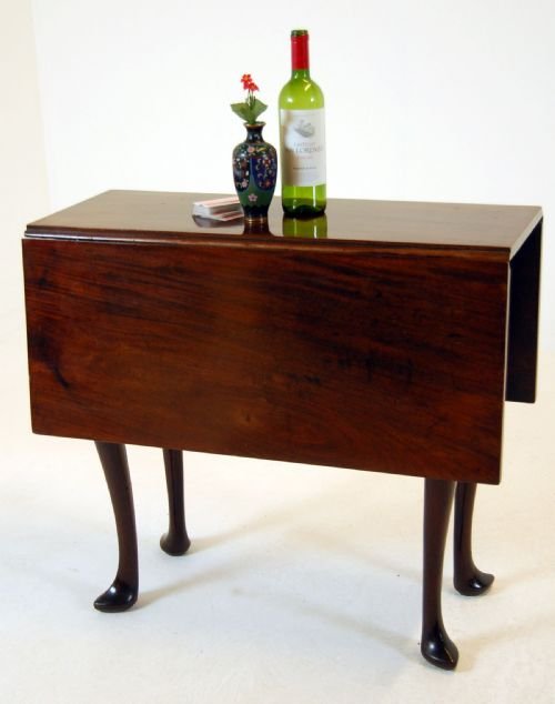 Drop Leaf Dining Table Hoof Foot Georgian Antique C1740