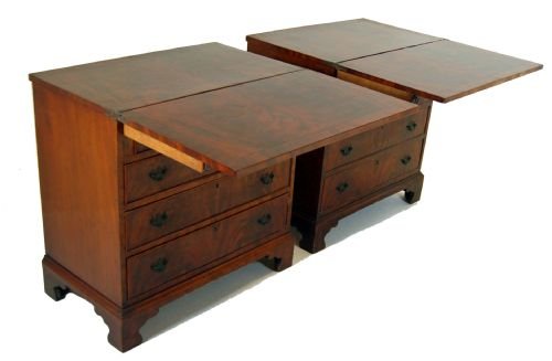 Matched Pair of Batchelor Chests Drawers Antique C1900