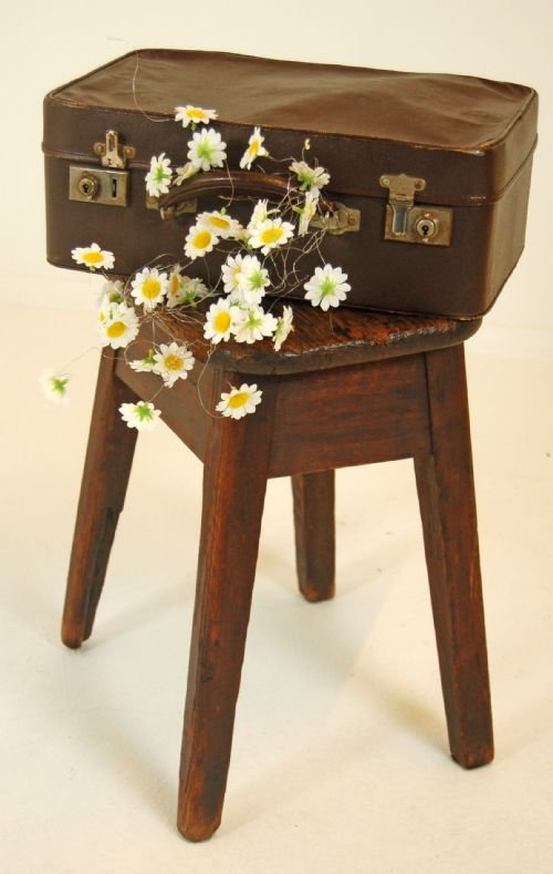 Stool Seat Step Bench Country Rustic Antique C1870