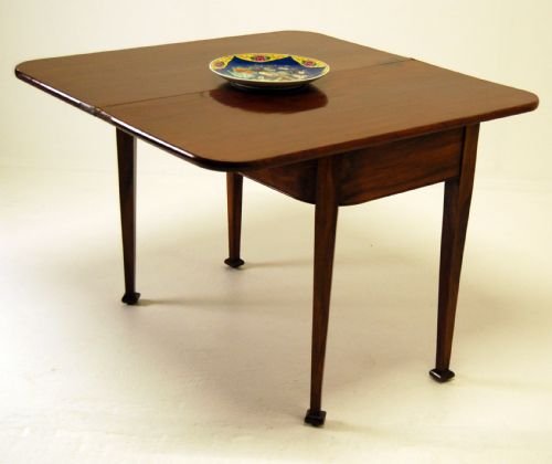 fig 1. Irish Table Fold Over Side Card Hall Tea Sofa Antique