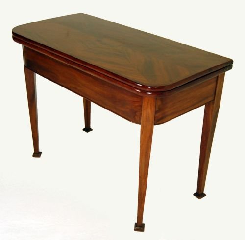 fig 2. Irish Table Fold Over Side Card Hall Tea Sofa Antique