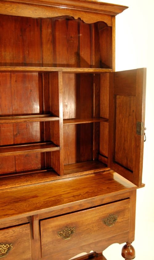 fig 3. Welsh Country Dresser Kitchen Cabinet Antique Oak c1900